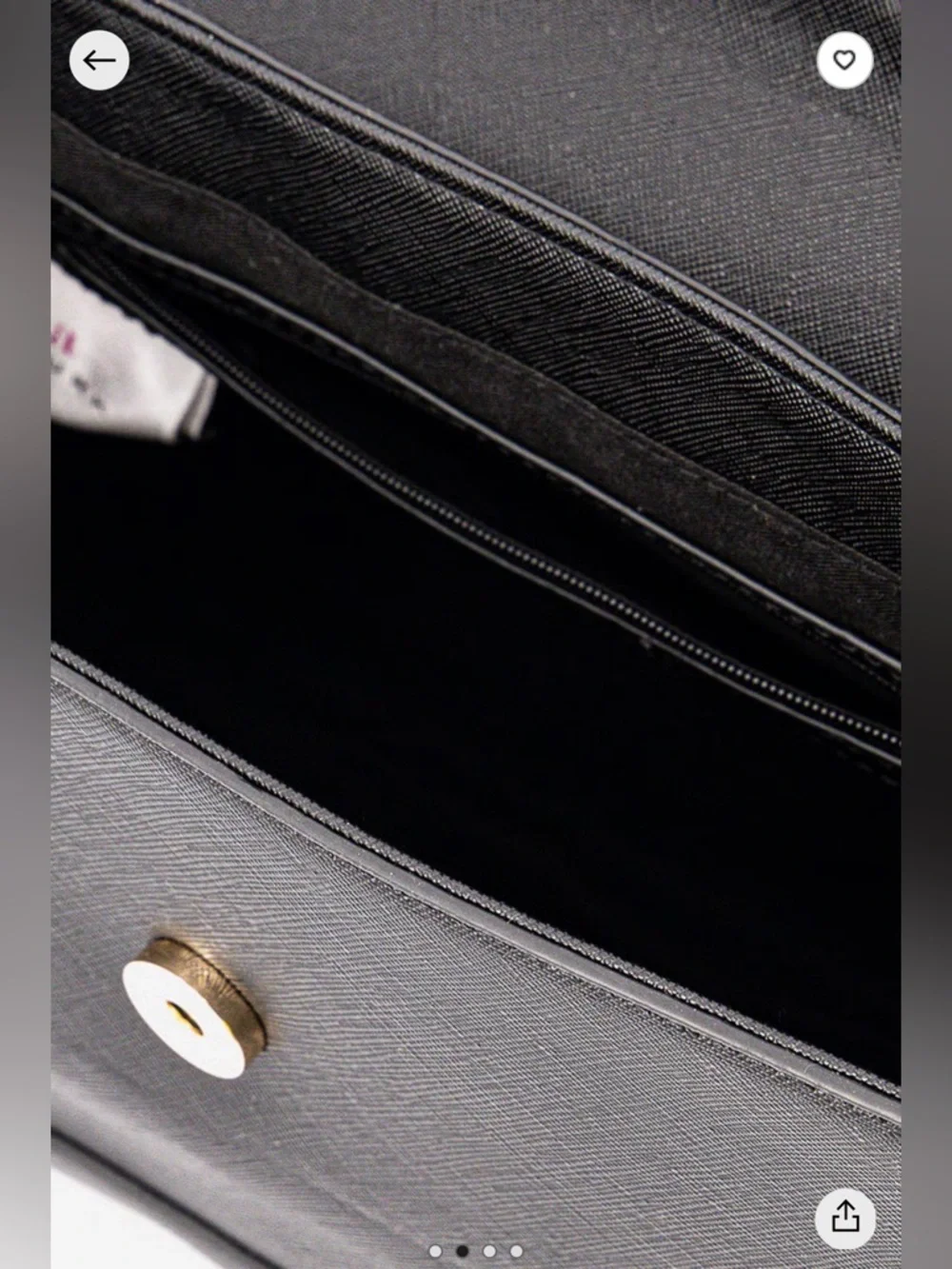 Trina Turk Black Professional Top-Handle Satchel/Crossbody with Gold Hardware - Picture 6 of 13